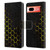 PLdesign Geometric Patterns Honeycomb Yellow Leather Book Wallet Case Cover For Google Pixel 7a