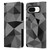PLdesign Geometric Patterns Dark Gray Mesh Leather Book Wallet Case Cover For Google Pixel 8