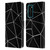 PLdesign Geometric Patterns Black Triangles White Lines Leather Book Wallet Case Cover For Huawei P40 5G