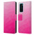 PLdesign Geometric Patterns Hot Pink Gradient Mesh Leather Book Wallet Case Cover For Huawei P40 5G