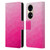 PLdesign Geometric Patterns Hot Pink Gradient Mesh Leather Book Wallet Case Cover For Huawei P50