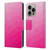 PLdesign Geometric Patterns Hot Pink Gradient Mesh Leather Book Wallet Case Cover For Apple iPhone 16 Pro