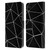 PLdesign Geometric Patterns Black Triangles White Lines Leather Book Wallet Case Cover For Apple iPhone XR