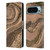 LebensArt Glamour Patterns Crystal Marble Amber Leather Book Wallet Case Cover For Google Pixel 9 / Pixel 9 Pro