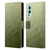 PLdesign Geometric Patterns Army Green Gradient Mesh Leather Book Wallet Case Cover For OnePlus Nord 2 5G