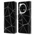 PLdesign Geometric Patterns Black Triangles White Lines Leather Book Wallet Case Cover For OPPO OnePlus Ace 3 5G