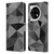 PLdesign Geometric Patterns Dark Gray Mesh Leather Book Wallet Case Cover For OPPO OnePlus Ace 3 5G