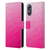 PLdesign Geometric Patterns Hot Pink Gradient Mesh Leather Book Wallet Case Cover For OPPO A17