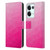 PLdesign Geometric Patterns Hot Pink Gradient Mesh Leather Book Wallet Case Cover For OPPO Reno8 Pro