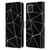 PLdesign Geometric Patterns Black Triangles White Lines Leather Book Wallet Case Cover For OPPO Reno4 Z 5G