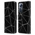 PLdesign Geometric Patterns Black Triangles White Lines Leather Book Wallet Case Cover For Xiaomi 12 Pro