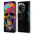 LebensArt Mix Art Rainbow Skull Leather Book Wallet Case Cover For OnePlus 11 5G