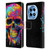 LebensArt Mix Art Rainbow Skull Leather Book Wallet Case Cover For OnePlus 12R