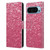 PLdesign Sparkle Prints Rose Pink Leather Book Wallet Case Cover For Google Pixel 9 / Pixel 9 Pro