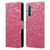 PLdesign Sparkle Prints Rose Pink Leather Book Wallet Case Cover For OPPO Find X2 Neo 5G