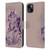 Ash Evans Graphics Amethyst Cat Leather Book Wallet Case Cover For Apple iPhone 15 Plus