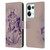 Ash Evans Graphics Amethyst Cat Leather Book Wallet Case Cover For OPPO Reno8 Pro