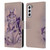 Ash Evans Graphics Amethyst Cat Leather Book Wallet Case Cover For Samsung Galaxy S21 5G