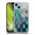 Mark Ashkenazi Mix Patterns Turquoise Soft Gel Case for Apple iPhone 14 Plus