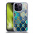 Mark Ashkenazi Mix Patterns Turquoise Soft Gel Case for Apple iPhone 14 Pro