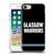 Glasgow Warriors Logo Text Type Black Soft Gel Case for Apple iPhone 7 / 8 / SE 2020 & 2022