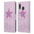 Monika Strigel Glitter Star Pastel Pink Leather Book Wallet Case Cover For Samsung Galaxy A33 5G (2022)