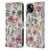 Anis Illustration Floral Pattern Wild Garden Leather Book Wallet Case Cover For Apple iPhone 15 Plus