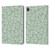 Anis Illustration Mix Pattern Tiny Leaves Beige Leather Book Wallet Case Cover For Apple iPad Pro 13 M4 2024