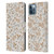 Anis Illustration Mix Pattern Romantic Neutrals Leather Book Wallet Case Cover For Apple iPhone 12 / iPhone 12 Pro