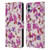 Anis Illustration Mix Pattern Soft Feminine Pink Flowers Leather Book Wallet Case Cover For Samsung Galaxy M04 5G / A04e
