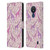 Micklyn Le Feuvre Wildlife Pink Giraffes Leather Book Wallet Case Cover For Nokia C21