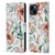 Anis Illustration Bloomers White Leather Book Wallet Case Cover For Apple iPhone 15