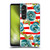 Haley Bush Floral Painting Blue Rose Red Stripe Soft Gel Case for Sony Xperia 1 VI 5G