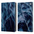 Dorit Fuhg Mystic Nature Blue Grass Leather Book Wallet Case Cover For Amazon Fire HD 8/Fire HD 8 Plus 2020
