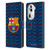 FC Barcelona Crest Patterns Barca Leather Book Wallet Case Cover For OPPO Reno11