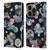 Ninola Colourful Patterns Space Planets Black Leather Book Wallet Case Cover For Apple iPhone 14 Pro
