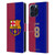 FC Barcelona 2024/25 Players Home Kit Pedri Leather Book Wallet Case Cover For Apple iPhone 16 Pro Max