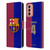 FC Barcelona 2024/25 Players Home Kit Ronald Araújo Leather Book Wallet Case Cover For Samsung Galaxy M13 (2022)