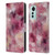Ninola Colourful Patterns Pink Marble Leather Book Wallet Case Cover For Xiaomi 12 Lite