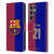 FC Barcelona 2024/25 Players Home Kit Frenkie de Jong Leather Book Wallet Case Cover For Samsung Galaxy S24 Ultra 5G