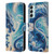Shambhala Light Visionary Art Ethereal Graphics Blue Dragon Wave Leather Book Wallet Case Cover For Samsung Galaxy M15/F15 5G