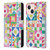 Ninola Colourful Prints Geometric Patchwork Leather Book Wallet Case Cover For Apple iPhone 13 Mini