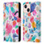 Ninola Colourful Prints Pink Scribbles Leather Book Wallet Case Cover For Apple iPhone 13 Mini