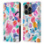 Ninola Colourful Prints Pink Scribbles Leather Book Wallet Case Cover For Apple iPhone 14 Pro