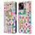 Ninola Colourful Prints Geometric Patchwork Leather Book Wallet Case Cover For Apple iPhone 15