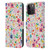 Ninola Colourful Prints Pink Floral Leather Book Wallet Case Cover For Apple iPhone 15 Pro Max