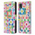 Ninola Colourful Prints Geometric Patchwork Leather Book Wallet Case Cover For Nokia C2 2nd Edition
