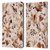 Ninola Flower Patterns Rustic Floral Terracotta Leather Book Wallet Case Cover For Amazon Fire Max 11 2023