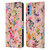 Ninola Flower Patterns Wild Grasses Pink Leather Book Wallet Case Cover For OPPO Reno 4 5G