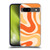 Kierkegaard Design Studio Retro Abstract Patterns Modern Orange Tangerine Swirl Soft Gel Case for Google Pixel 8a
